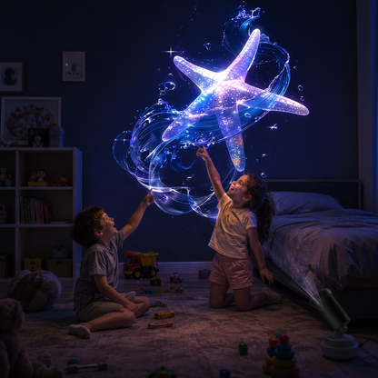 Luz Nocturna Con Proyección Led