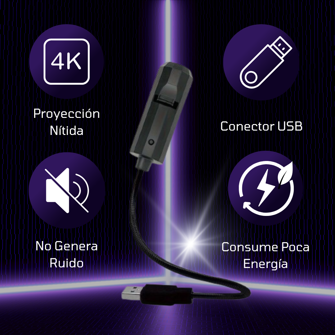 Luz Nocturna Con Proyección Led